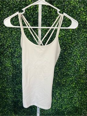 lululemon athletica Cream Strappy Back Camisole